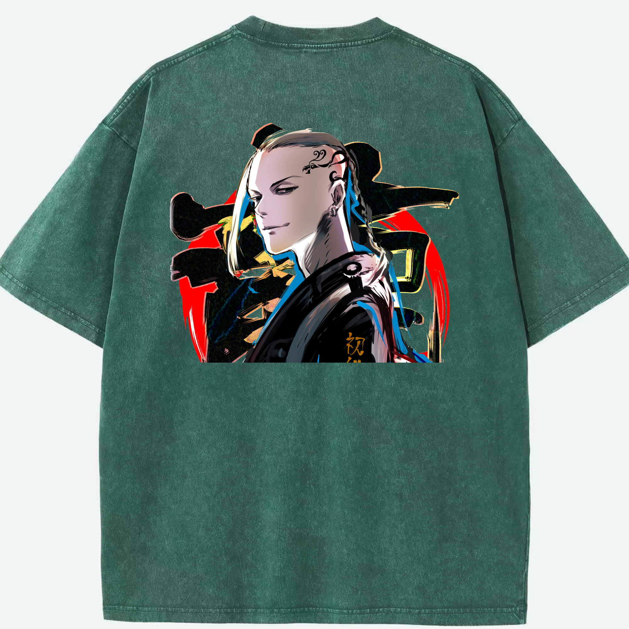 （画像用） 東京リベンジャーズ Tokyo Revengers 綿100% ヴィンテージ風 半袖Tシャツ（背面プリント）